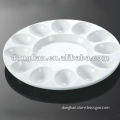 creative ceramic white egg tray with low price